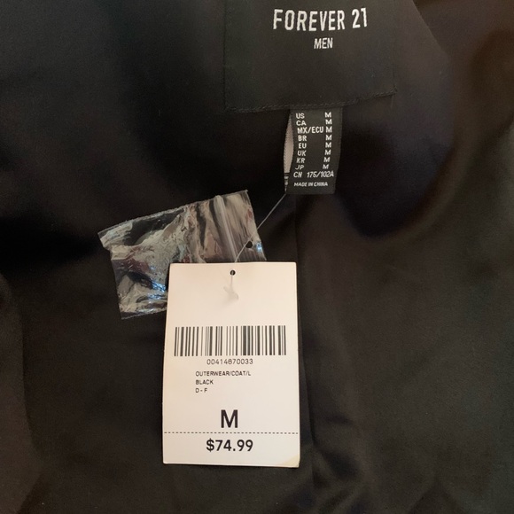 NWT Forever 21 Men’s longline coat - Picture 10 of 10